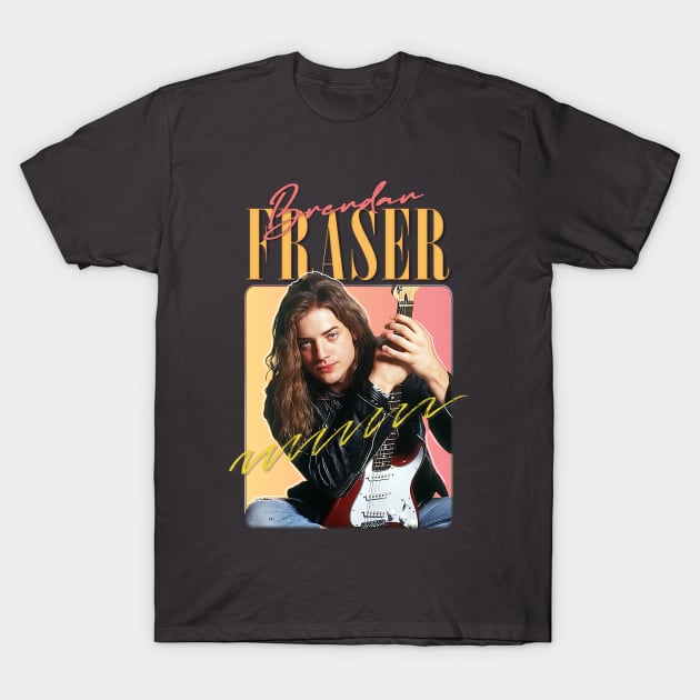 Brendan Fraser - - - 90s Aesthetic Fan Design T-Shirt by DankFutura